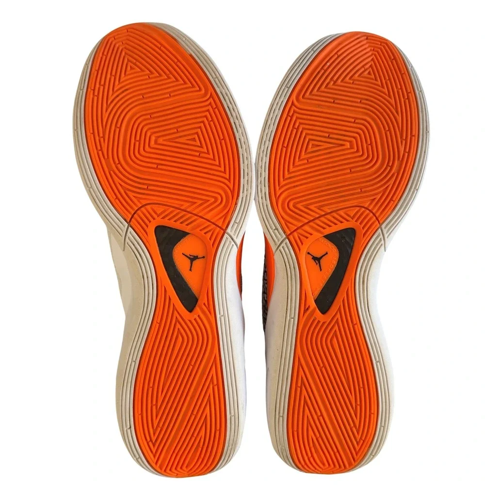 Jordan Luka 1 White Total Orange Elephant Print Mens Basketball Shoes DN1772-108